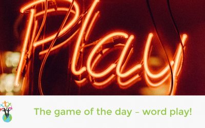 The game of the day – word play!